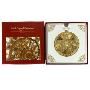 2011 Texas State Capitol Ornament Chandelier Design Christmas Collectible w Box